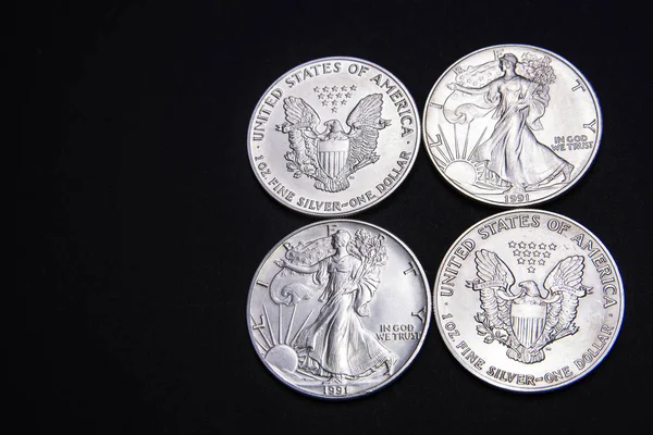 Amerikan gümüş dolar — Stok fotoğraf