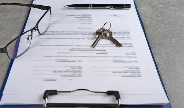 Signed House Purchase Agreement Loan Approval — Stok fotoğraf