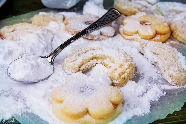 Tradition Christmas Cookies Table Sugar — Stock Photo, Image