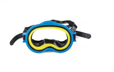 Beyaz arkaplanda mavi dalış Google 'ı