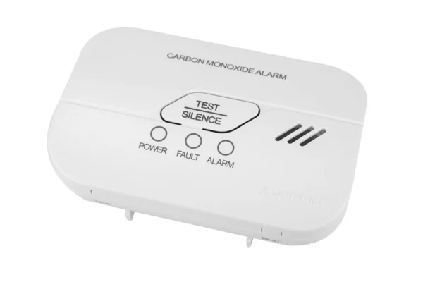 Carbon Monoxide Alarm Safe Sleep White — Stock Photo, Image