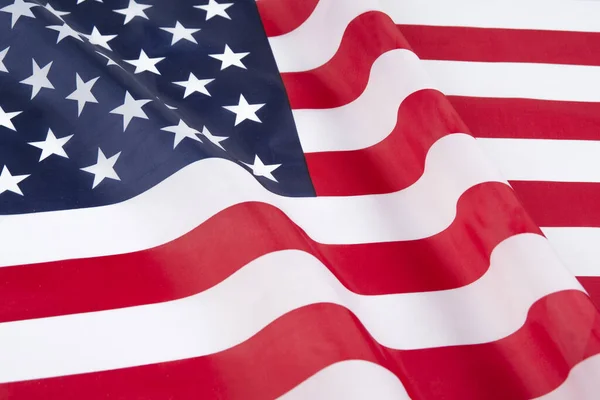 Flagge Der Vereinigten Staaten Von Amerika Aus Textil — Stockfoto