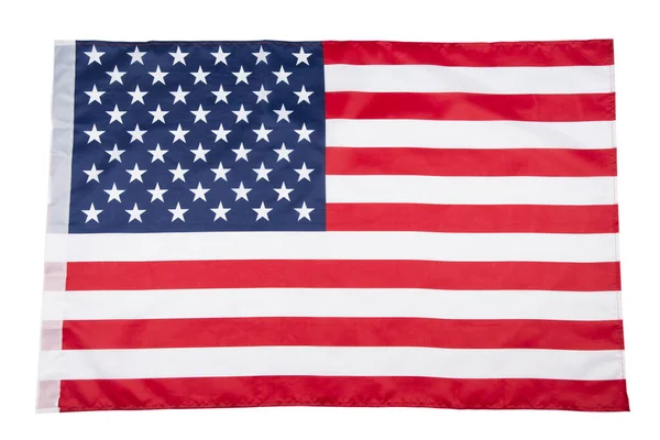 Σημαία Ηνωμένων Πολιτειών Της Αμερικής Από Ύφασμα — Φωτογραφία Αρχείου
