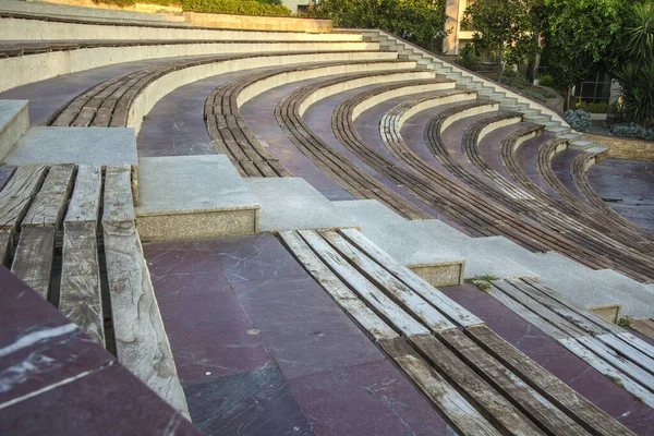 Théâtre Vide Plein Air Avec Sièges Bois — Photo