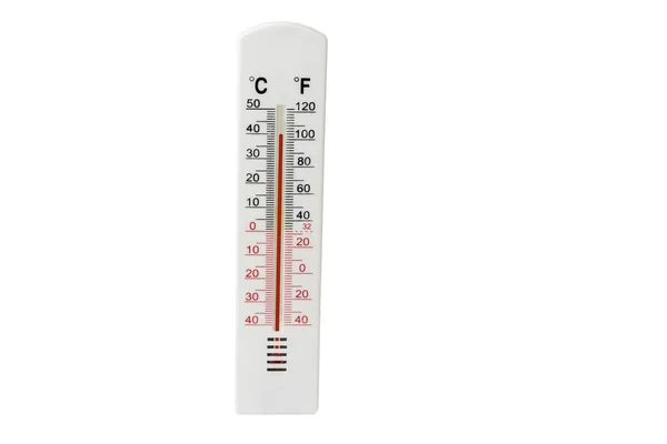 Thermometer White Weather Changing Concept — Stock Photo, Image