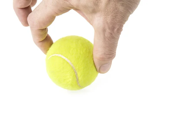 Pelota Tenis Aislada Sobre Fondo Blanco —  Fotos de Stock