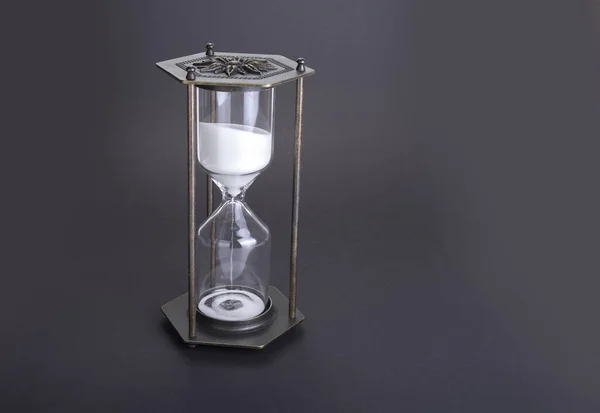 Hourglass Концепція Проходить Час Дедлайну Бізнесу Терміновості Закінчення Часу — стокове фото