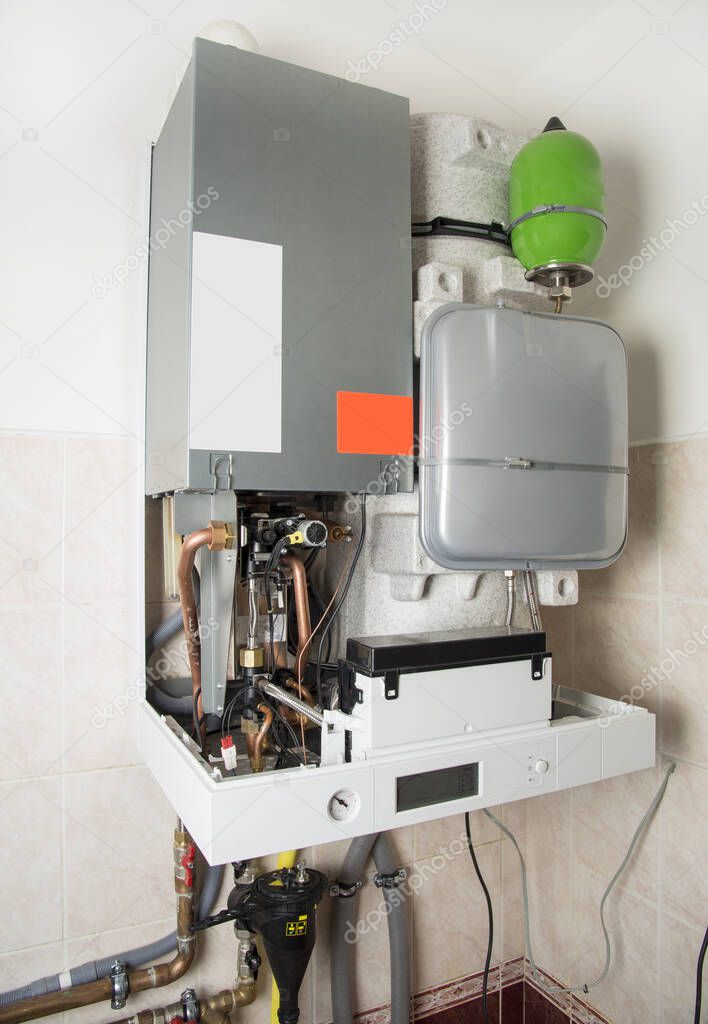 New gas condens boiler for heating and hot water