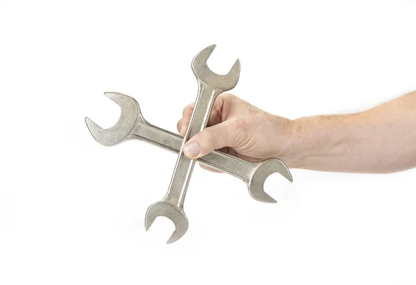 Wrench Hand Service Concept — Stock Photo, Image