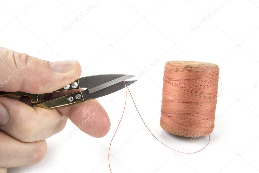 Thread cutter isolated on a white background