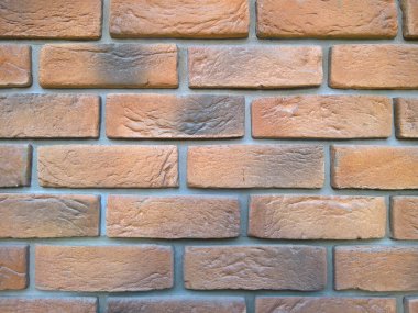 Turuncu dış dekoratif tuğla duvar