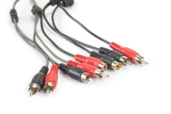 Connecteurs Cinch Rca Pour Audio Vidéo — Photo