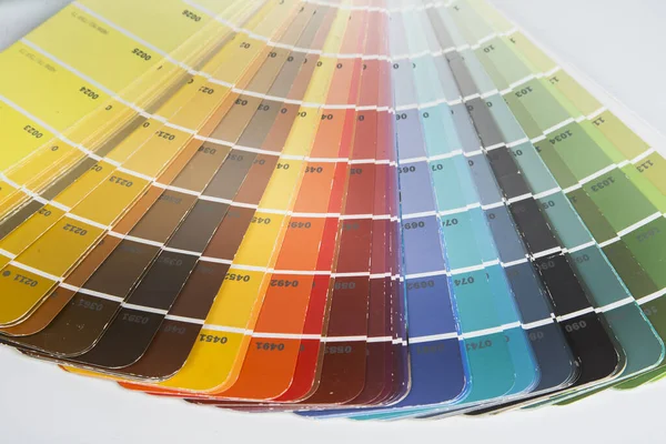 Used Color Sampler Picking Paint — Stock Photo, Image