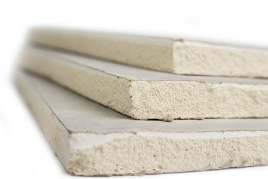 Beyaz alçı panel, alçıpan veya Alçıpan istifleme