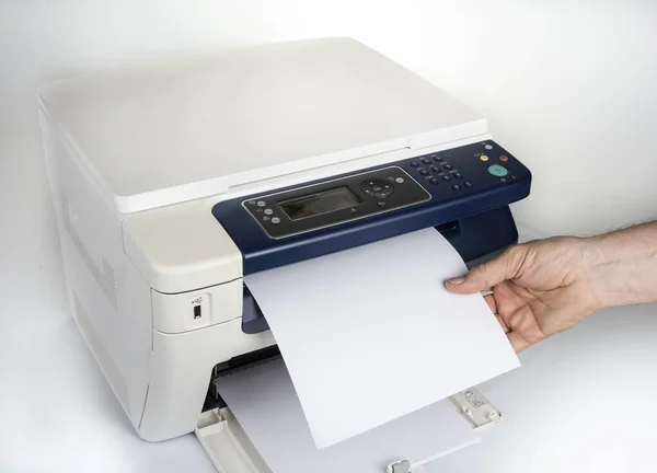 Impresora Multifunción Para Impresión Escaneo Copia —  Fotos de Stock