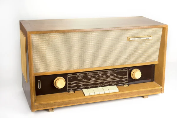 Radio Retro Dari Tahun Enam Puluhan Diproduksi Eropa — Stok Foto