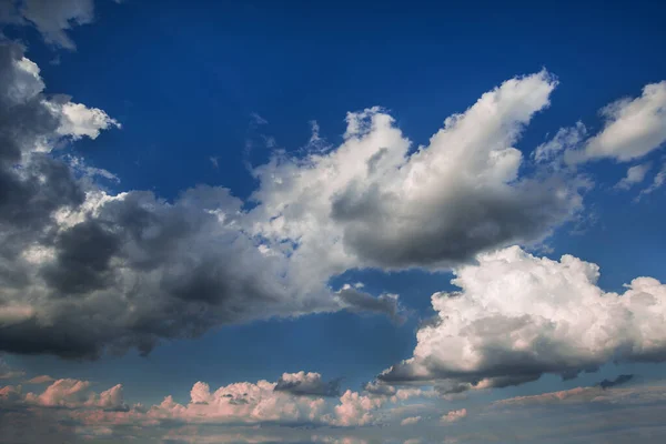 Stormy Clouds Blue Sky Sunset — Stock Photo, Image