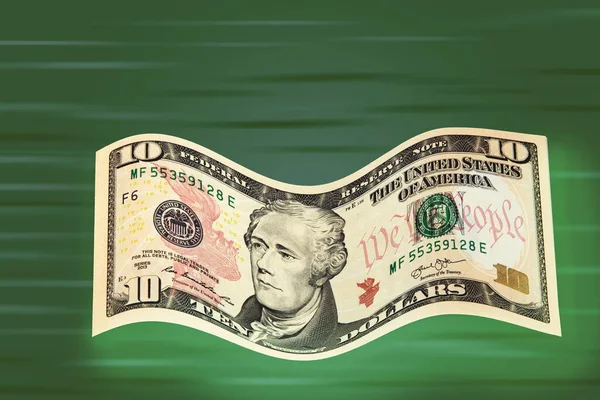 Amerikaanse Dollars Close Achtergrond Van Dollars — Stockfoto