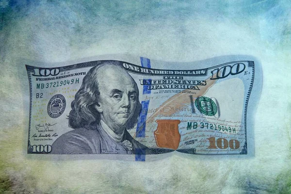 Amerikaanse Dollars Close Achtergrond Van Dollars — Stockfoto