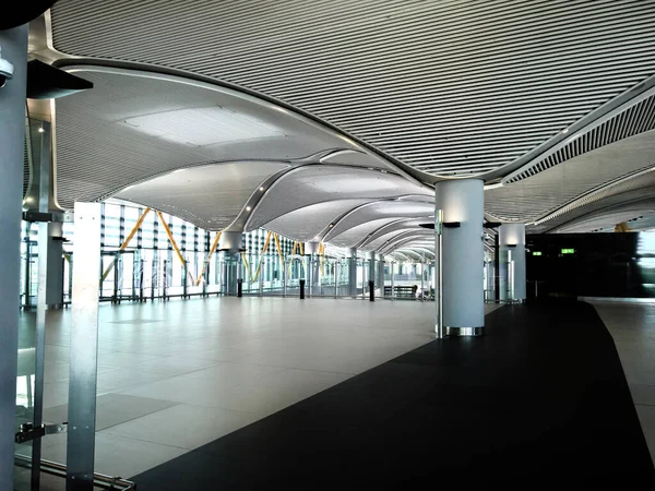 Moderne Architectuur Hal Plafond Luchthaven — Stockfoto