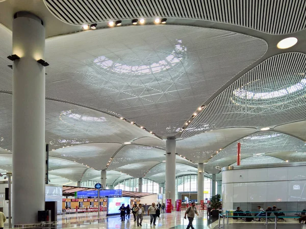 Istanbul Turkey October 2019 Modern Architecture Hallways New Istanbul Airport — Stock Photo, Image