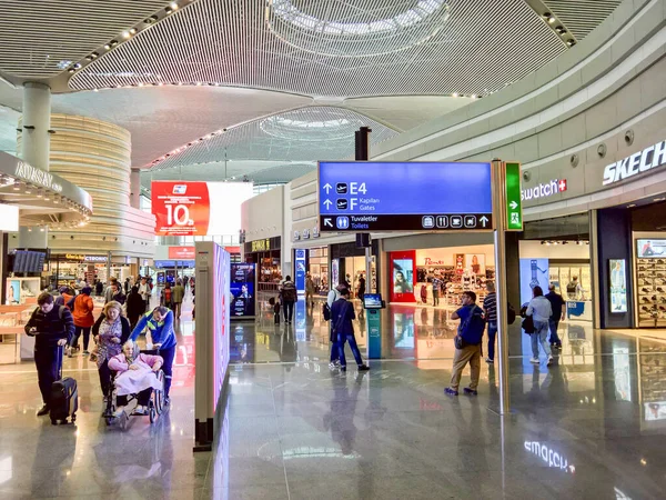 Istanbul Turkey October 2019 Modern Architecture Hallways New Istanbul Airport — Stock Photo, Image