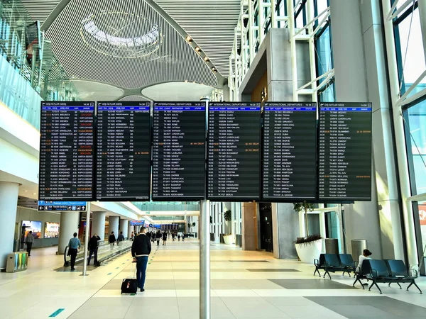 Istanbul Turkey October 2019 Modern Architecture Hallways New Istanbul Airport — Stock Photo, Image