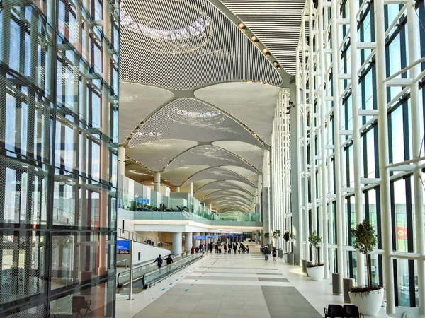 Istanbul Turkey October 2019 Modern Architecture Hallways New Istanbul Airport — Stock Photo, Image