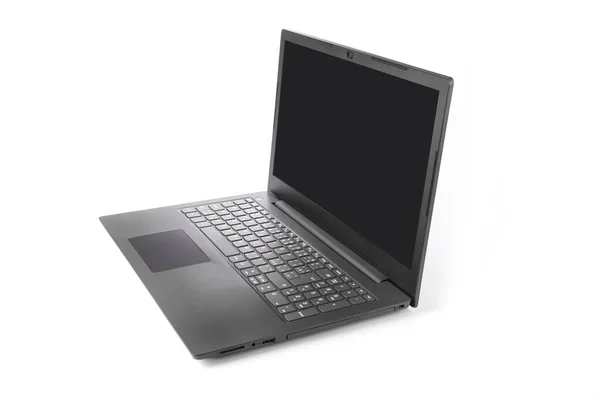 Moderne Slanke Laptop Een Witte Achtergrond — Stockfoto