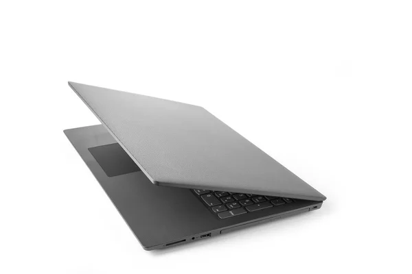 Modern Karcsú Laptop Fehér Háttérrel — Stock Fotó