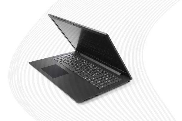 Nowoczesny Szczupły Laptop Białym Tle — Zdjęcie stockowe