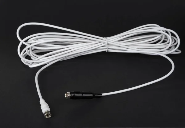Kabel Voor Een Televisie Met Connector Audio Videoaansluitingsconcept — Stockfoto