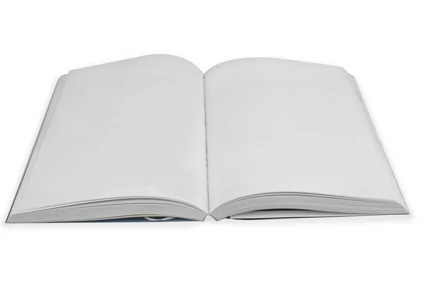 Livro Aberto Com Páginas Branco Branco — Fotografia de Stock