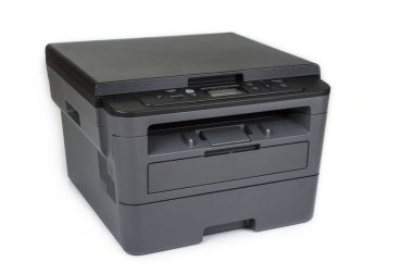 Beyaz arkaplanda ofis ve ev yazıcısı