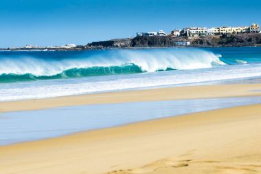 büyük dalga, ıssız beach 