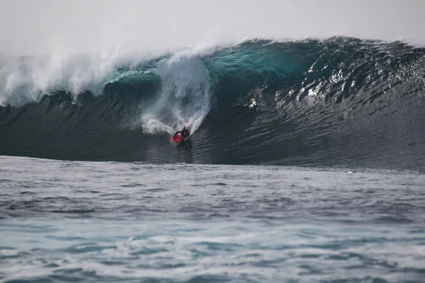 Surf wyścig klasy Quemao lanzarote - 24 stycznia 2016 — Zdjęcie stockowe