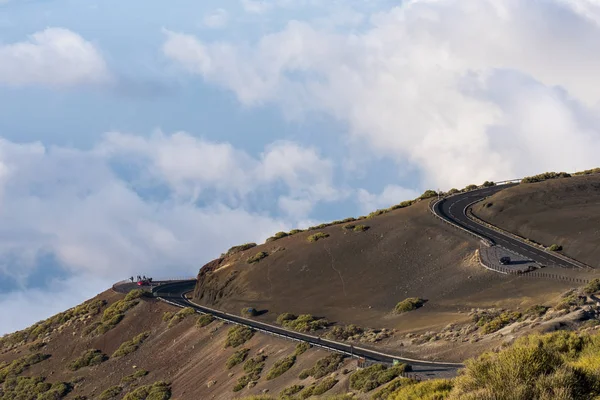 Estrada acima das nuvens — Fotografia de Stock