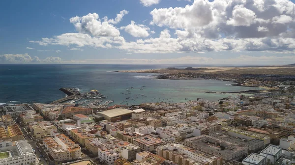 Bir Corralejo havadan görünümü — Stok fotoğraf