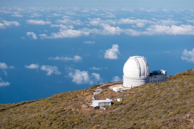 Roque De Los Muchachos, La Palma 'dan Gözlemevi Manzarası