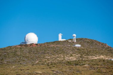 Roque De Los Muchachos, La Palma 'dan Gözlemevi Manzarası