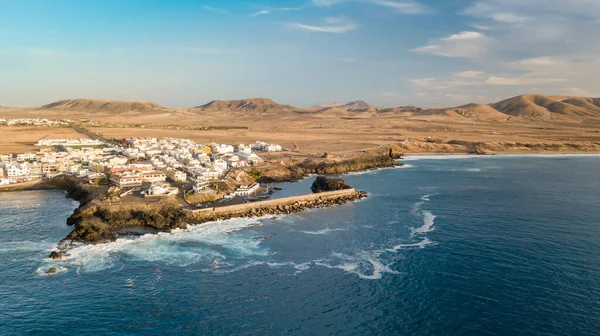 Flygfoto över El Cotillo Bay, Fuerteventura. Kanarieöarna — Stockfoto