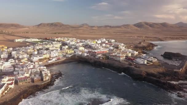 El Cotillo Aerial, Fuerteventura, España — Vídeos de Stock