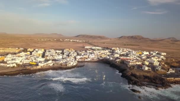 El Cotillo Aerial, Fuerteventura, Spain — стокове відео