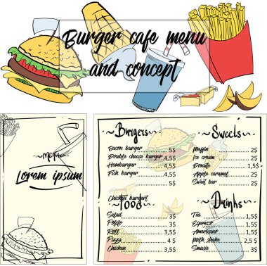 Fastfood kavramı menü