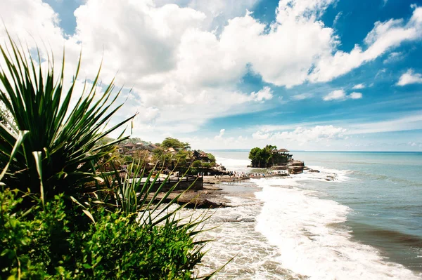 Pura Tanah Lot Unique Hindu Temple Rock Sea Bali Indonesia — Stock Photo, Image