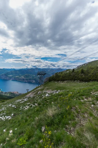Monte Baldo Widok Jezioro Garda Duże Panoramiczne — Zdjęcie stockowe