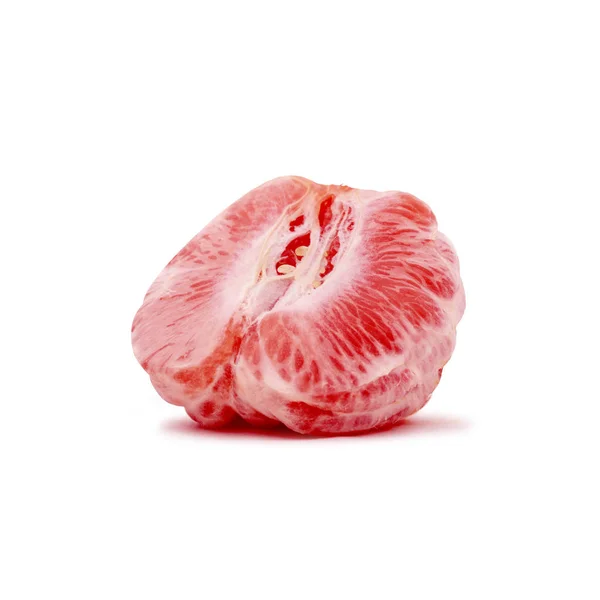 新鲜成熟的二分之一，红葡萄柚. — 图库照片