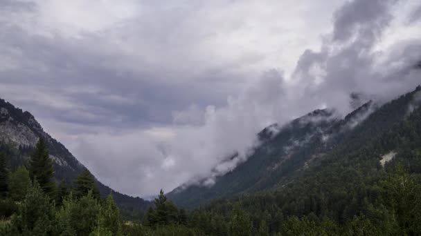 Névoa Sobre Montanha Pirin — Vídeo de Stock
