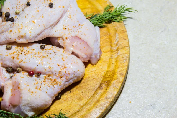 Rohe Chicken Wings Zum Kochen Zubereitet — Stockfoto