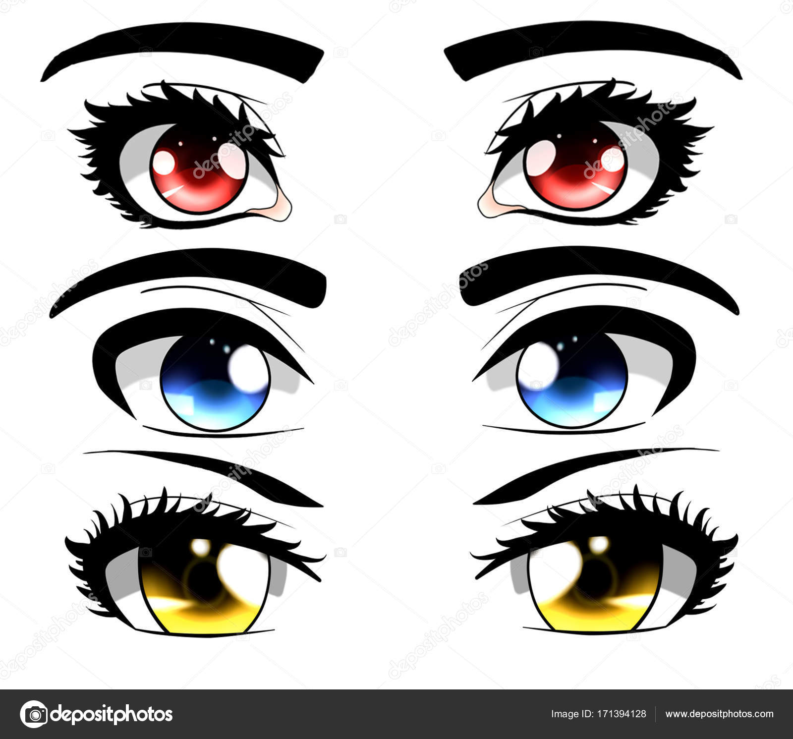 Anime eyes Stock Photos, Royalty Free Anime eyes Images | Depositphotos